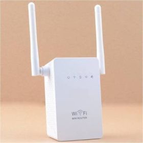 Dual Antenna Dual Network Port WIFI Repeater (Option: EU)
