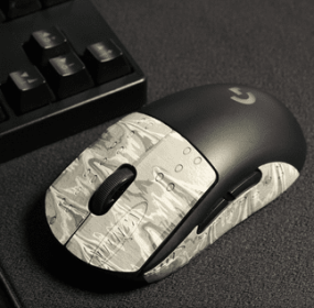 The Second Generation GPX Mouse Anti-skid Stickers (Option: Black white)