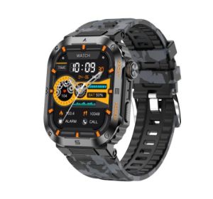 Multifunctional Waterproof Alarm Clock Large Dial Smart Reminder Watch (Option: Camouflage Black)