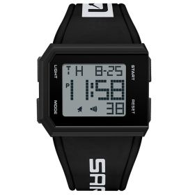 Fashion Square Luminous Watch All-match Watch (Option: Black And White)