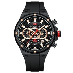 Men's Sports Watch Waterproof Carbon Fiber Ring (Option: Style 4)