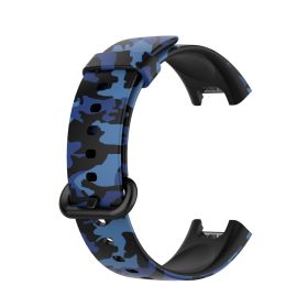 Printed Silicone Strap Wrist Strap (Option: Camouflage Blue)